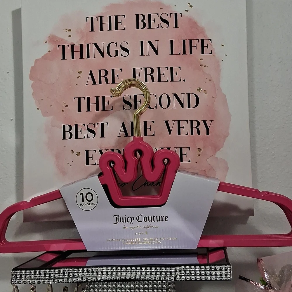 Juicy Couture Home Crown Shoulders Space Saving Hangers- 10PK